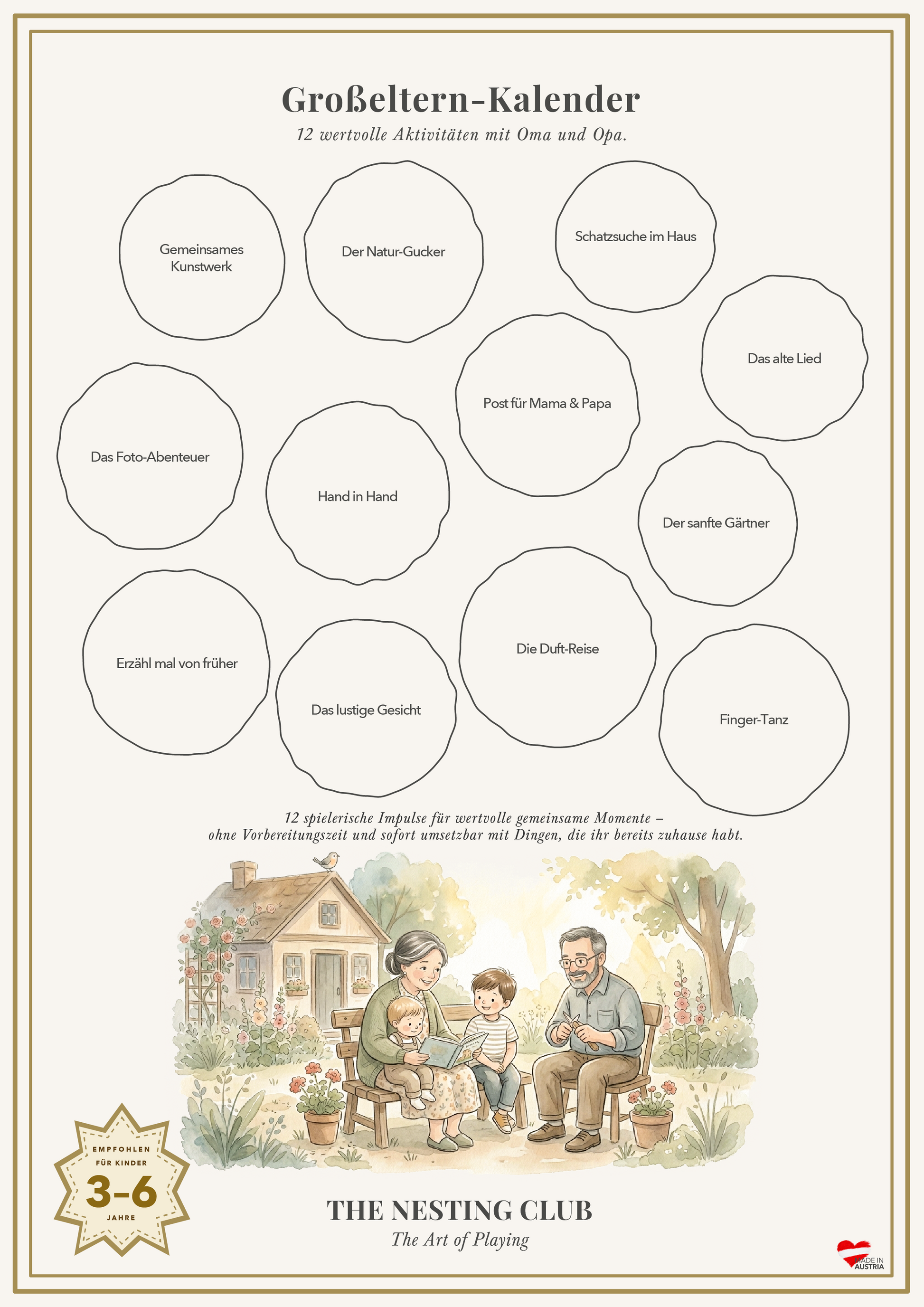 Großeltern-Kalender Rubbelkalender – The Nesting Club