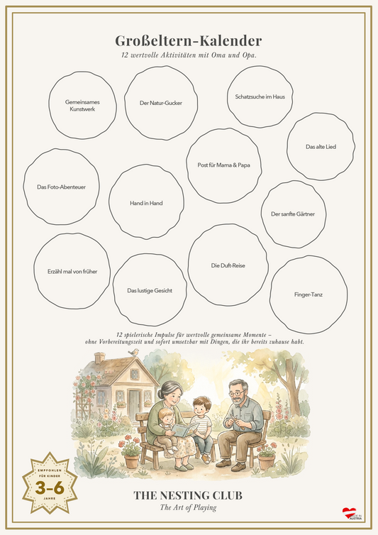 Großeltern-Kalender Rubbelkalender – The Nesting Club