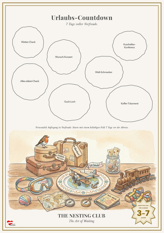 Urlaubs-Countdown Rubbelkalender – The Nesting Club