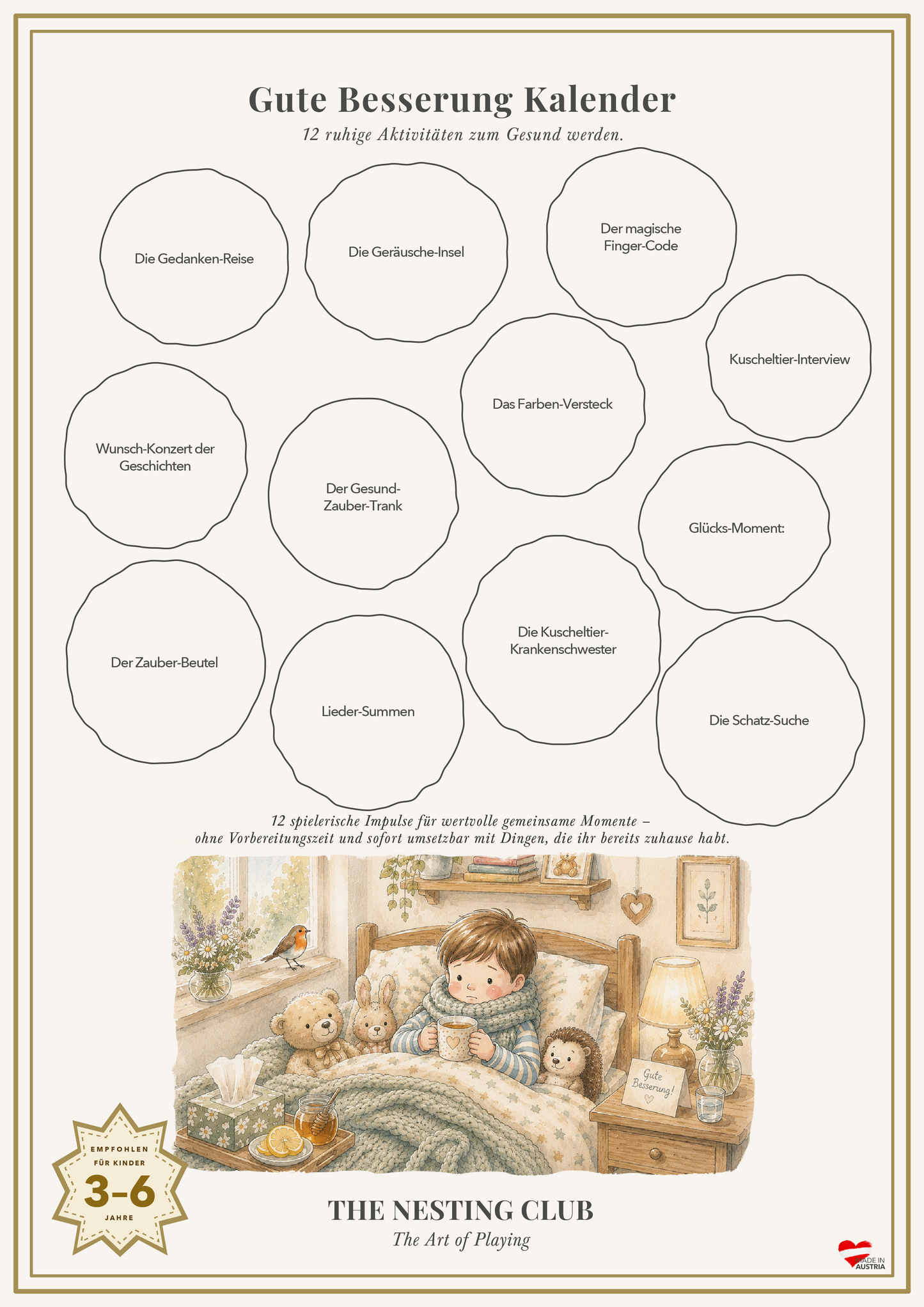 Gute-Besserung-Kalender Rubbelkalender – The Nesting Club