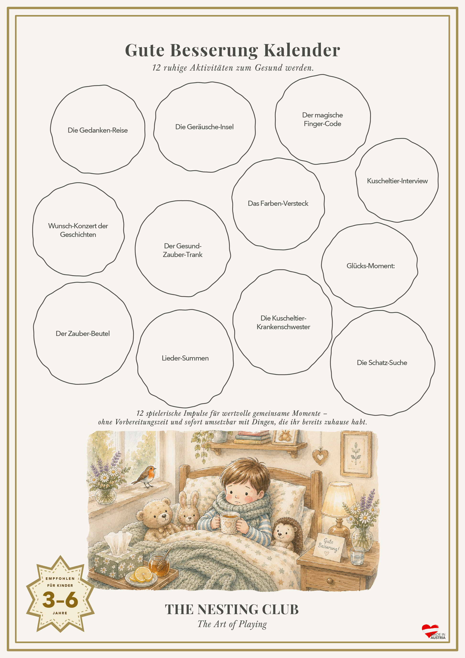 Gute-Besserung-Kalender Rubbelkalender – The Nesting Club