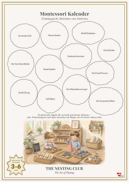 Montessori-Kalender Rubbelkalender – The Nesting Club