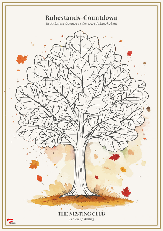 Pensionskalender Rubbelkalender – The Nesting Club